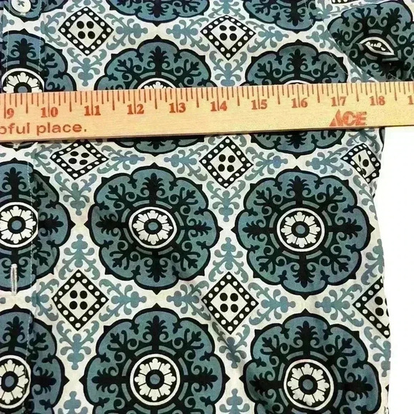 Ted Baker London Women’s Short Sleeve Button Down Blouse Size 2 (XS) Cotton - Picture 7 of 8